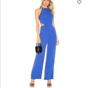 revolve blue jumpsuit